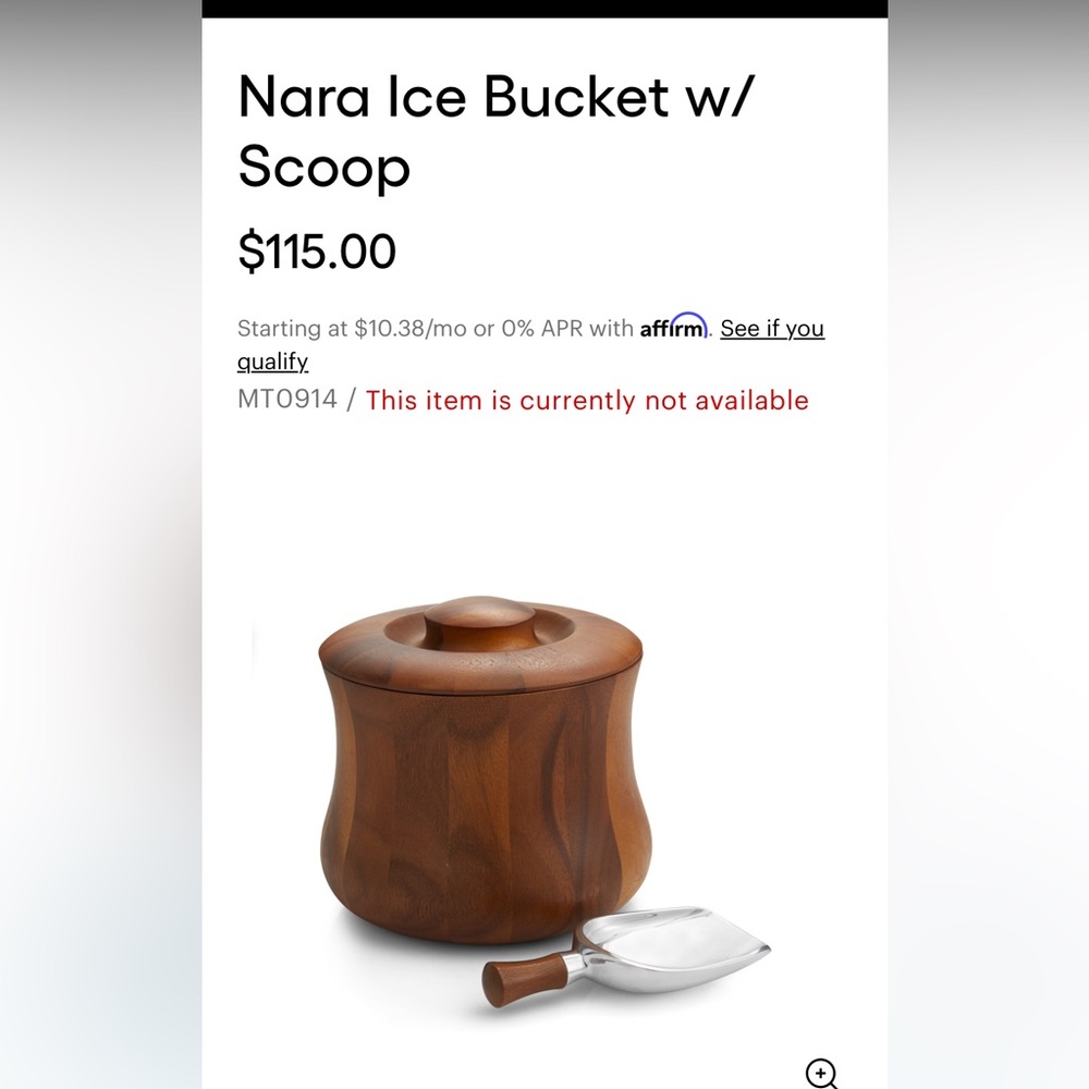 Nambe Nara Ice Bucket